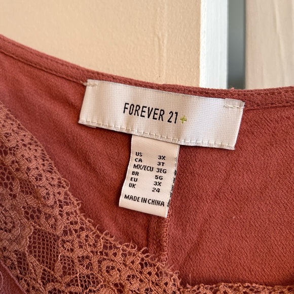 FOREVER 21 - dusty rose, blouse, tank top - Picture 2 of 2